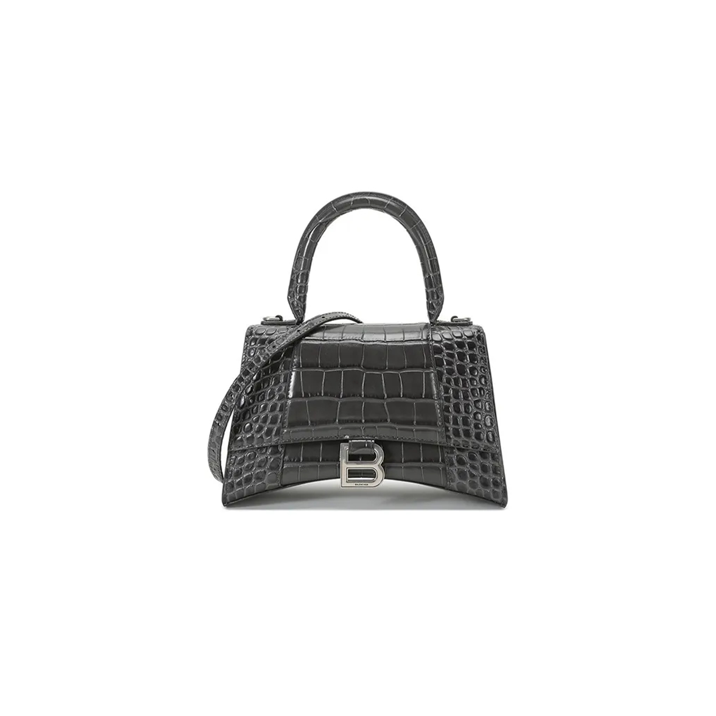 Ba*len*cia*ga women''s hourglass handbag small in ink gray 5935461lr6y1309 (22.9*15*9.9cm)